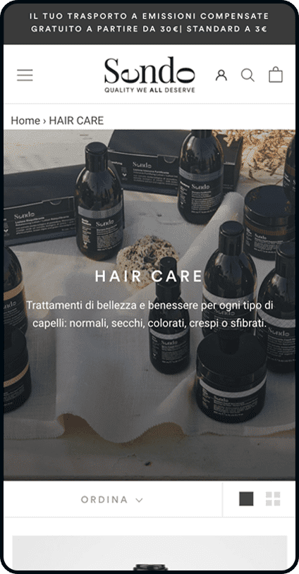 Sito Sendo hair care - Spotview