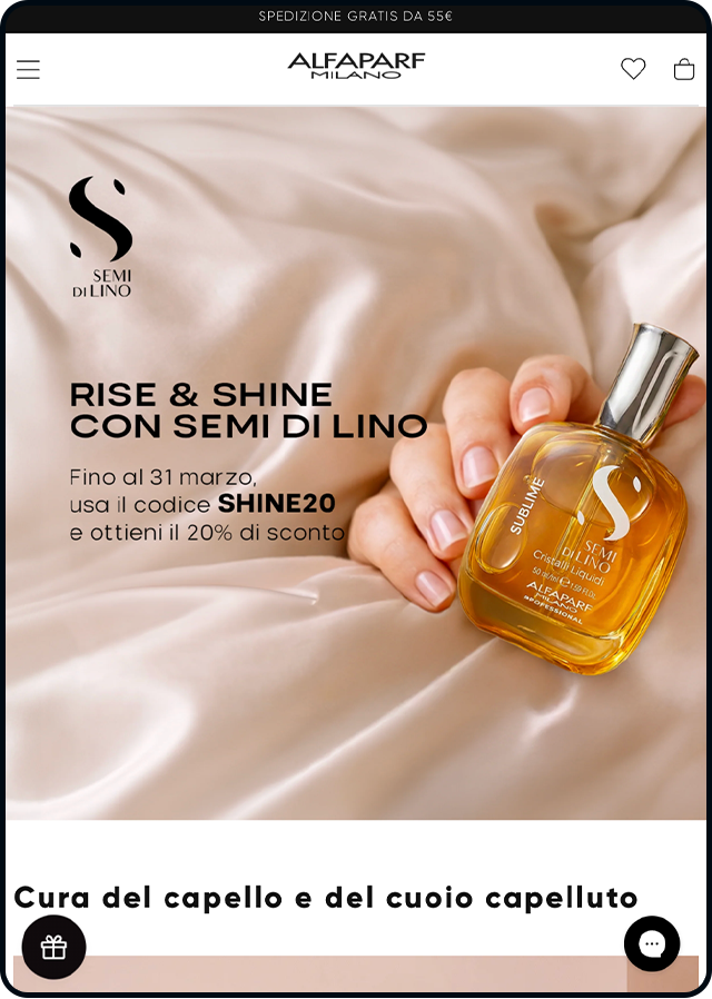 Pagina dedicata alfaparf